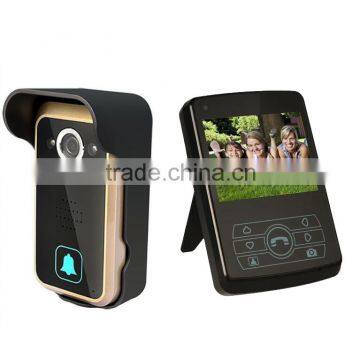 3.5 inch TFT wireless video intercom door phone with chargeable li-battery QL 3.5 inch doorbell