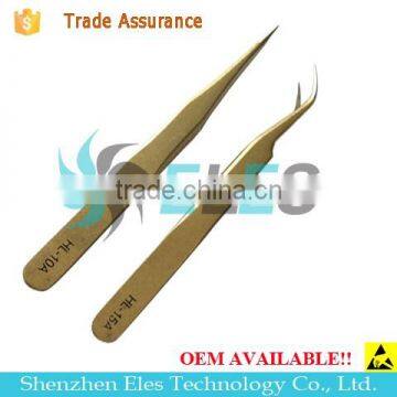 Grade preciseness Custom Personalized Tweezers ESD Tweezers