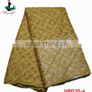 Haniye water soluble lace HPG20 guipure embroidery chemical lace Fabric