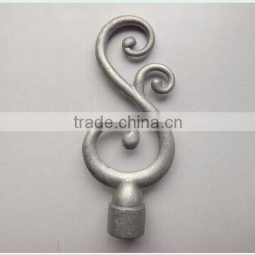 Copper Plating Country Style Twisted Curtain Rods