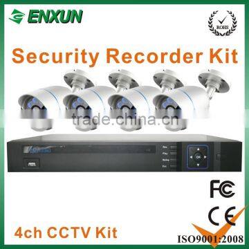 AHD DVR system 4ch& 8ch waterproof cameras 3.6mm lens with all accessories