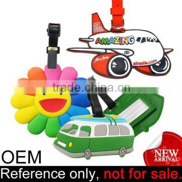 lovely cheap travel accessories suitcase custom pvc luggage identifier