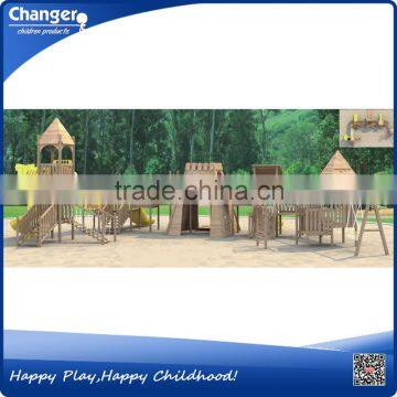 Durable outdoor playground large wood playground