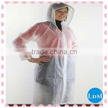 Adult&children Clear Pvc Rain Coat