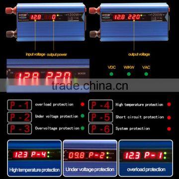 12VDC to 220VAC 1200w Modified Solar Power Inverter Inverter photo-3