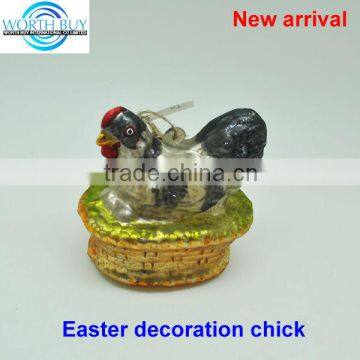 Vintage chick laying eggs toy easter decoration chick