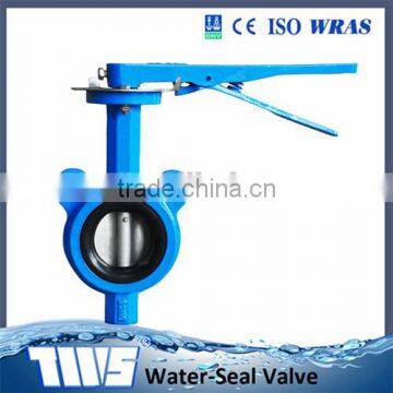 DN40 -DN1200 PN10 Ductile Iron Worm Handle Lever Wafer Butterfly Valve