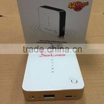 SC-4363-3GR Small With Sim Card 3G WiFi AP Router With Power Bank photo-4