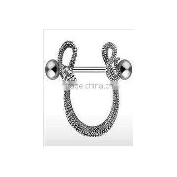 Fashion stainless steel nipple bars body piercing jewelry