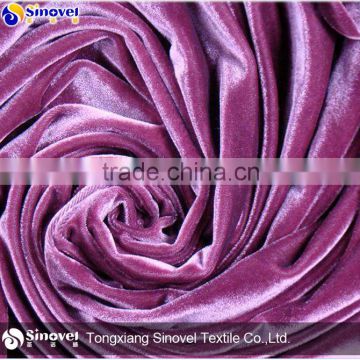 Polyester Span Velvet Fabric/ Korean Velvet / Spandex Stretch Fabric