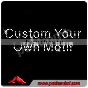 custom rhinestone transfers designs for t-shirt