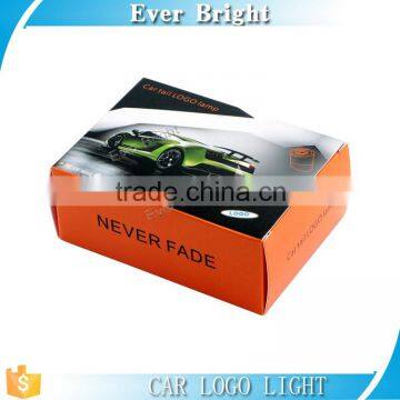Car Styling Universal Car Tail Logo Light C-ree 3w LED Plate Welcome Lights Laser Projector Logo Light