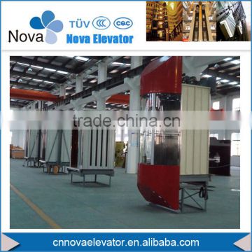 800kg~1000kg,1.0m/s~1.75m/s Panoramic Sightseeing Passenger Elevator and Lifts