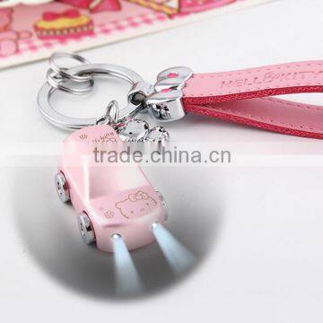 Pink Car Shape Keychains, Customized Car Metal Keychains, Customized Pink Car Shape Metal Keychains Manufacture photo-3