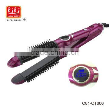 2 in 1 Function With Lock Button Hair Straightener and Curler C81-CT006