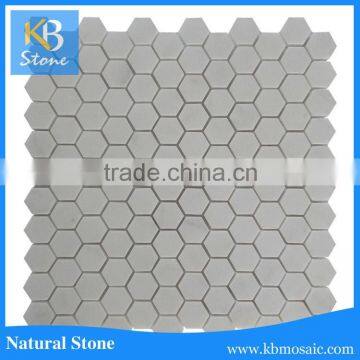 Italian marble Kitchen Flooring Big Hexagon Mosaic Pattern Design