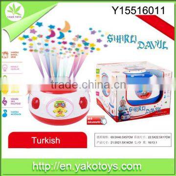 Wholesale cartoon toy drum music toy for kid,battery operated drum toy