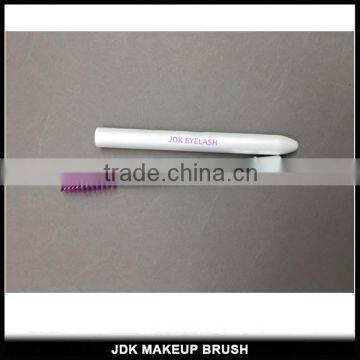 Pearl White Retractable Mascara wand/Mascara Brush Portable Eyelash Brush