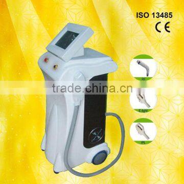 2013 Tattoo Equipment Beauty Products E-light+IPL+RF For Multifuction 10MHz Galvanized Skin Expert Beauty Salon Equipment Shrink Trichopore