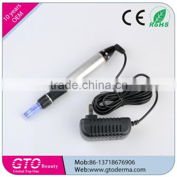 Titanium Microneedle Derma Roller New Hot Factory Sale GTO Electric Auto Microneedle Face Roller System Derma Pen Derma Rolling System CE Approved Micro Derma Needle Roller