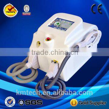 New design! 2 in 1 ipl + q switch nd yag for epiator &tattoo removal