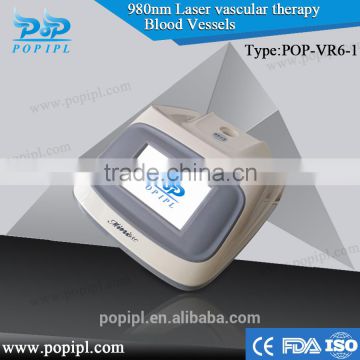 20 W Two color NEW!vascular removal 980nm diode laser spider vein removal machine with good treatment result