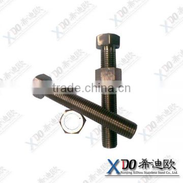 hastelloy C276 China supplier stainless steel hex bolt with DIN933 standard