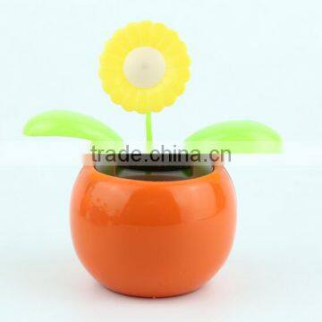 Portable colorful solar powered car decoration