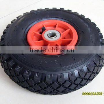 3.00-4 pneumatic wheel Inflatable tyre 10 inches air wheel Pneumatic tyre for tool cart