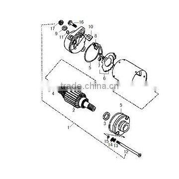 Loncin gn300 engine parts gn300 starting motor