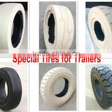 trailers tyre solid tyre 400*8 for trailers in station seaport dock rim 3.00 or 3.75