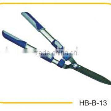 Chinese mental blade plastic handle hedge trimmer,large handle scissors grass pruner