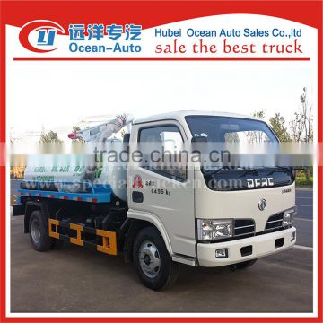 DFAC 4CBM white color fecal vacuum suction truck