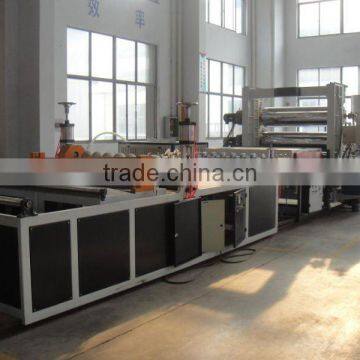 PVC wave tile making machine