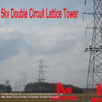 115 кВ двойнопроводная решётчатая опора photo-2