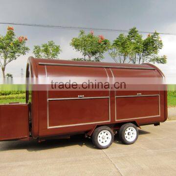 China Snack Sale Food Cart Three Sides Window Food Cart Towable Food Cart for Sale photo-6