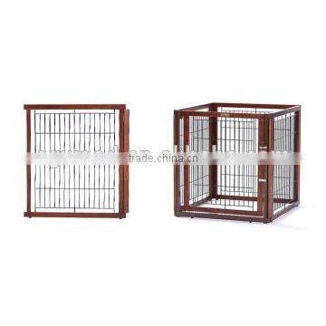 Foldable wooden pet cage with a door-4