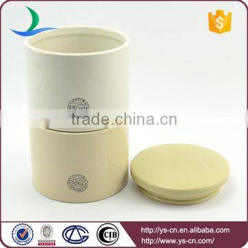 Wholeasale Simple 2sets Combination Stoneware Canister With Decal photo-2