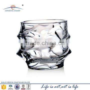 10OZ transparent thick round whiskey glass tumbler rock glass tumbler