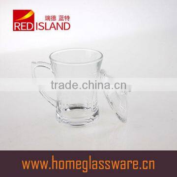 260ml high clear Crystal glasss cup with handle 2016 hot selling