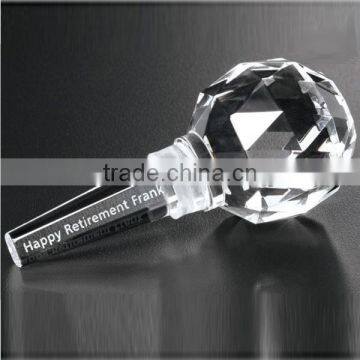 giveaway gift facet crystal wine stopper bottle stopper