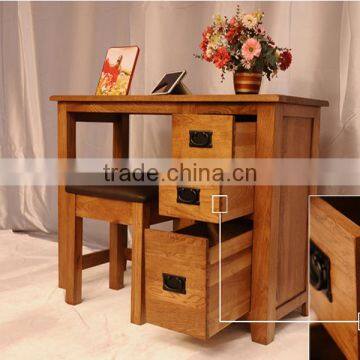 Modern Design Home Furniture Solid Wooden study desk, pine study table study computer table desk cabinet