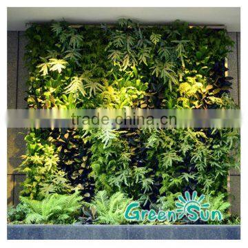 Artificial green plant wall/ hanging decorative flower wall for indoor & outdoor