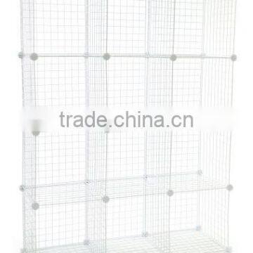 Mini Grid Clothes Organizer, 3-Foot by 4-Foot, White photo-2