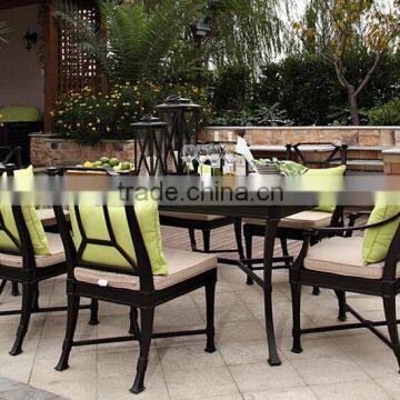 2017 New Style Aluminum Outdoor Dinning Furniture Patio Table Chairs Sets photo-2