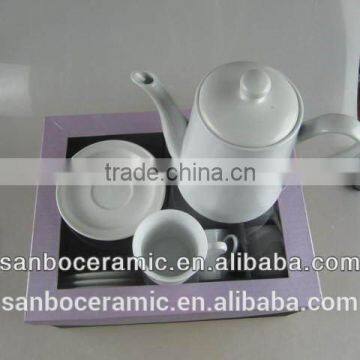 New Shape Design Black Glaze Tea Pot With Cups, Gift Box Packing photo-2