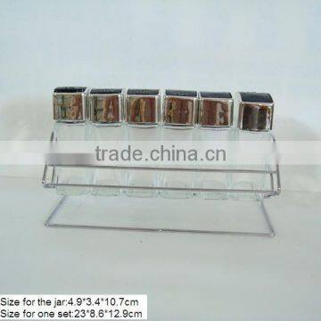 100ml 6pcs glass salt and pepper shaker