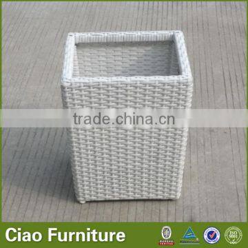 Outdoor Cheap Plastic Flower Pots Wholesale Rattan Planter Pot photo-6
