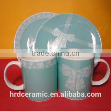Hot Sale Custom LOGO Printed Coffee Cups/wedding Cup With Saucer