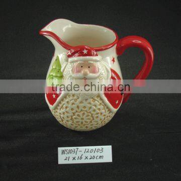 Promotion Gift Ceramic Christmas Milk Pot